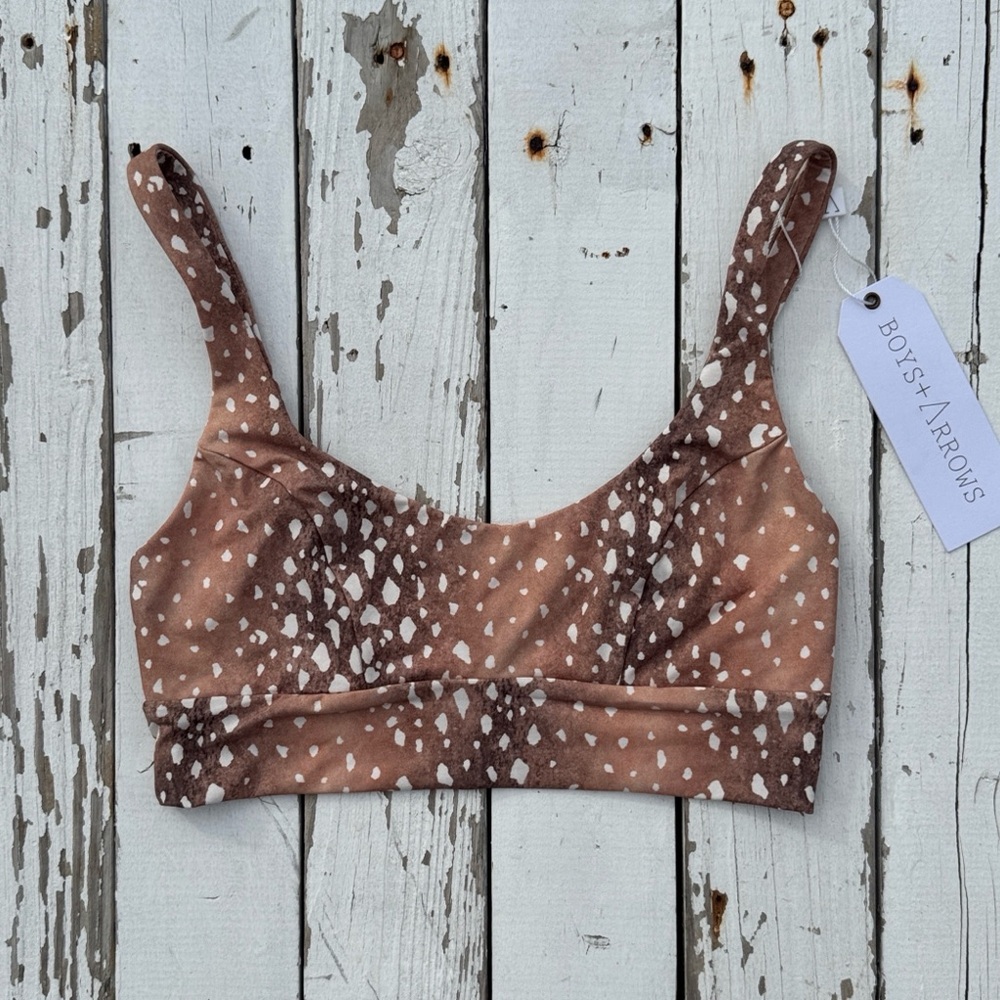 Boys + Arrows Dizzy Izzy Bikini Top in Bambi